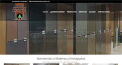 Desktop Screenshot of maderasyenchapados.com