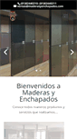 Mobile Screenshot of maderasyenchapados.com