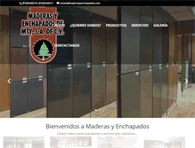 Tablet Screenshot of maderasyenchapados.com